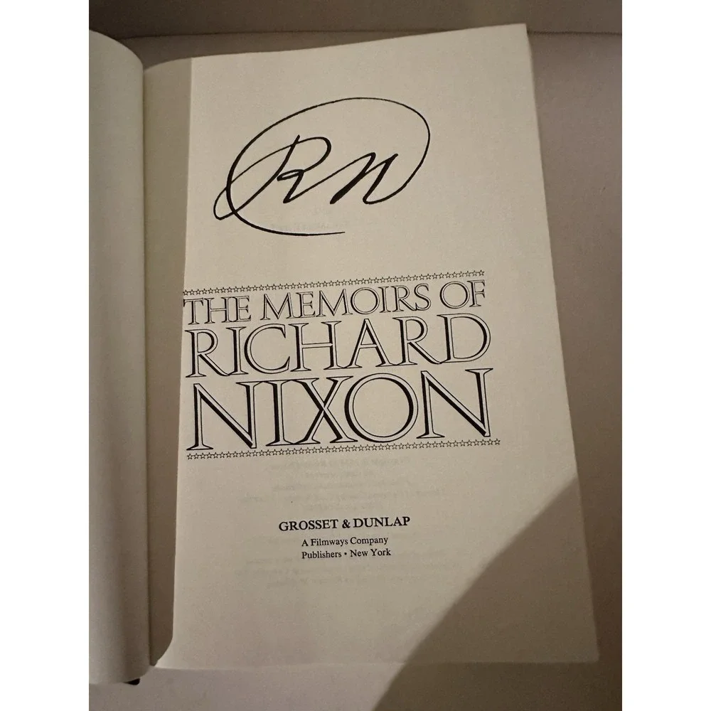 The Memoirs of Richard Nixon by Richard Nixon, 1978 1st Printing HC/DJ
